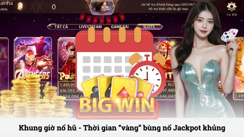 Khung giờ nổ hũ - Thời gian “vàng” bùng nổ Jackpot khủng