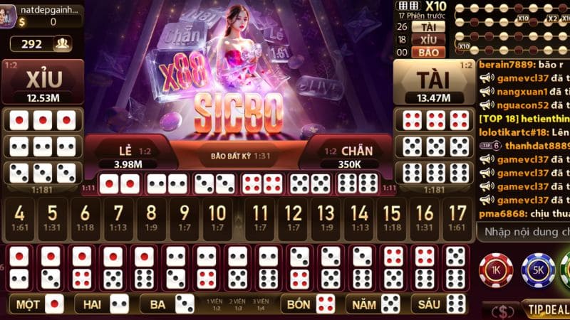 Sicbo X88 Live tại Casino BOSSFUN