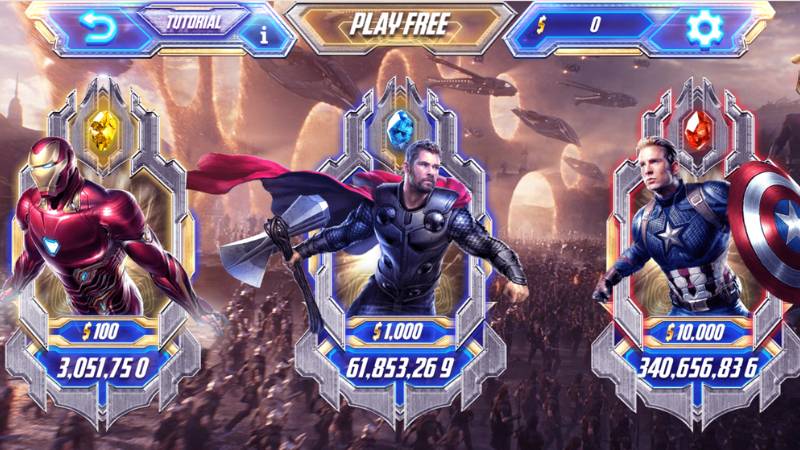 Slot Avengers là tựa game hot tại Nổ hũ BOSSFUN