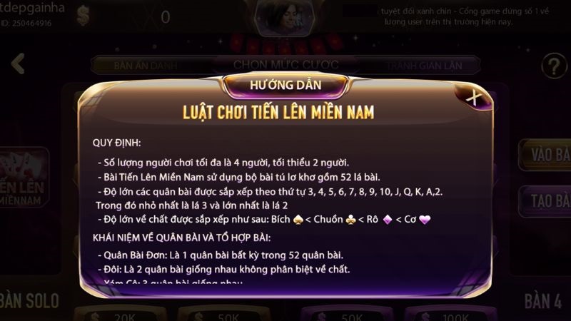 Chơi Tiến Lên Miền Nam tại Game bài BOSSFUN